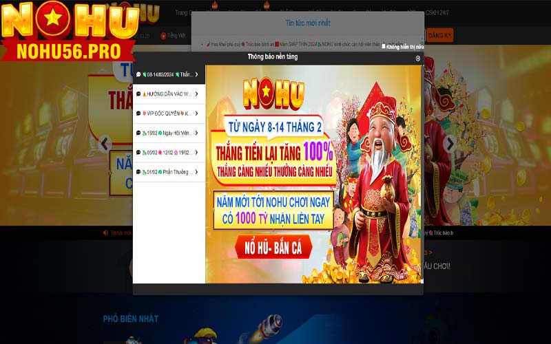 Nhà cái nohu56 bá chủ slot 2024